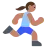 Woman Running: Medium Skin Tone