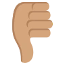 Thumbs Down: Medium Skin Tone Emoji 👎🏽 image - EmojiTwo style