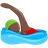 Person Swimming: Dark Skin Tone