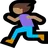 Woman Running: Medium Skin Tone
