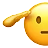 敬礼する顔
