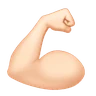 Flexed Biceps: Light Skin Tone Emoji 💪🏻 image - Huawei Harmony OS style