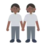 People Holding Hands: Medium-Dark Skin Tone Emoji 🧑🏾‍🤝‍🧑🏾 image - Tossface style