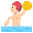 Person Playing Water Polo: Medium-Light Skin Tone