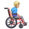 Man In Manual Wheelchair Facing Right: Medium-Light Skin Tone Emoji 👨🏼‍🦽‍➡️ image - Samsung style