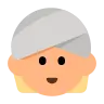 Person Wearing Turban: Medium-Light Skin Tone Emoji 👳🏼 image - Tossface style