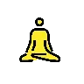 Man In Lotus Position Emoji 🧘‍♂️ image - OpenMoji style