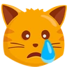 哭泣的貓 Emoji 😿 image - Facebook Messenger (2016) style