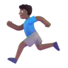 Man Running: Medium-Dark Skin Tone Emoji 🏃🏾‍♂️ image - Microsoft 3D Fluent style