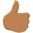 Thumbs Up: Medium Skin Tone