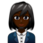 Woman Office Worker: Dark Skin Tone
