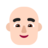 Man: Light Skin Tone, Bald