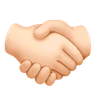 Handshake: Light Skin Tone Emoji 🤝🏻 image - Huawei Harmony OS style
