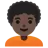 Person: Dark Skin Tone, Curly Hair
