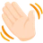 Waving Hand: Light Skin Tone