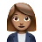 Woman Office Worker: Medium Skin Tone