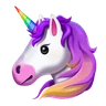 独角兽脸 Emoji 🦄 image - Huawei Harmony OS style