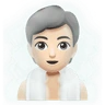 Person In Steamy Room: Light Skin Tone Emoji 🧖🏻 image - Huawei Harmony OS style