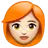 Woman: Light Skin Tone, Red Hair