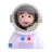 Woman Astronaut: Light Skin Tone