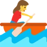 Woman Rowing Boat Emoji 🚣‍♀️ image - Skype style