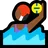 Woman Playing Water Polo: Medium-Dark Skin Tone
