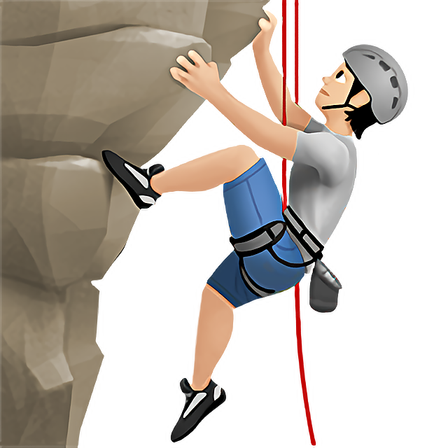 Person Climbing: Light Skin Tone