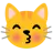 Cara de gato besando