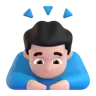 Man Bowing: Light Skin Tone Emoji 🙇🏻‍♂️ image - Microsoft 3D Fluent style