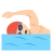 Person Swimming: Medium-Light Skin Tone