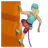 Woman Climbing: Medium-Light Skin Tone