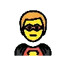 Man Superhero Emoji 🦸‍♂️ image - OpenMoji style