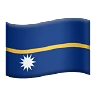 Flag: Nauru Emoji 🇳🇷 image - Apple style
