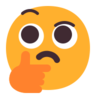 Denkendes Gesicht Emoji 🤔 image - Microsoft Classic 2D style