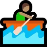 Person Rowing Boat: Medium Skin Tone Emoji 🚣🏽 image - Microsoft Windows 10 Segoe UI Emoji style