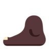 Foot: Dark Skin Tone Emoji 🦶🏿 image - Microsoft Classic 2D style