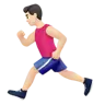 Man Running: Light Skin Tone Emoji 🏃🏻‍♂️ image - Apple style