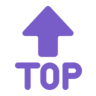 上向きの上向き矢印 Emoji 🔝 image - Microsoft Classic 2D style