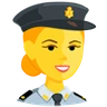 Polizist Emoji 👮 image - Facebook Messenger (2016) style