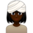 Woman Wearing Turban: Dark Skin Tone