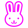 토끼 얼굴 Emoji 🐰 image - Docomo style