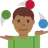 Man Juggling: Medium-Dark Skin Tone