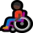 Man In Manual Wheelchair: Dark Skin Tone