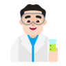 Man Scientist: Light Skin Tone Emoji 👨🏻‍🔬 image - Microsoft Classic 2D style