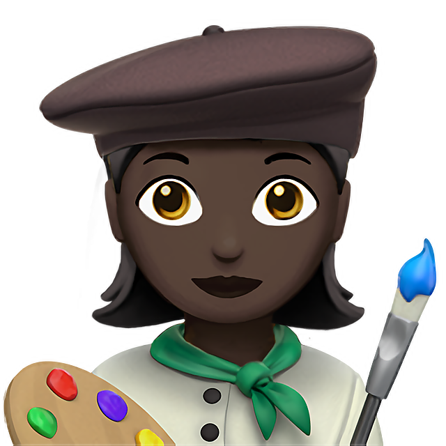 Woman Artist: Dark Skin Tone