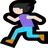 Woman Running: Light Skin Tone
