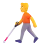 Person With White Cane Emoji 🧑‍🦯 image - Microsoft 3D Fluent style
