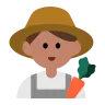 Man Farmer: Medium Skin Tone Emoji 👨🏽‍🌾 image - Tossface style