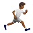 Person Running Facing Right: Medium-Dark Skin Tone