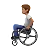 Person In Manual Wheelchair: Medium Skin Tone